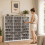 Homcom HOMCOM DVD Storage Unit, Media Storage Shelf with 24 Compartments, White 8