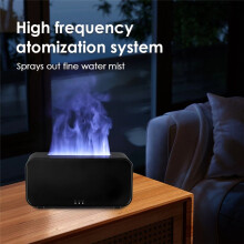 7 Colorful Humidifier Flame Aromatherapy Oil Diffusers for Home 120ml Humidifier Desktop Atmosphere Night Light White