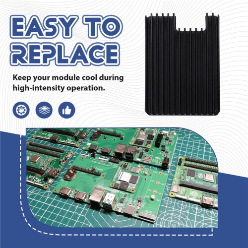 For Raspberry Pi CM5 Efficient Cooling Heatsink Includes Thermal Pad Radiator Enhanced Heat Dissipation 1