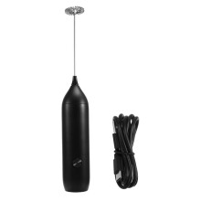 Handheld Electric Milk Frother USB Rechargeable Foam Maker Drink Mixer Whisk Beater for Coffee Latte Matcha
