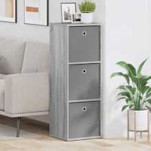 vidaXL Sideboard with Drawer Grey Sonoma 35 x 32 x 99.5 cm
