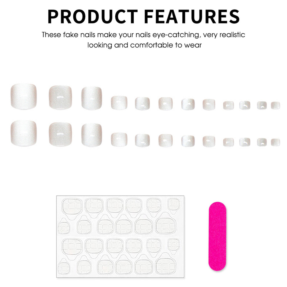 Zhouq-Outdoors 24Pcs Reusable Press On Nails For Daily & Party Wear
