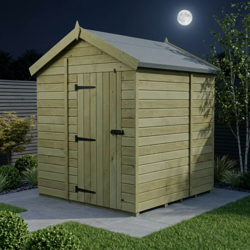 7 x 7 Apex Shed Tanalised (Single Door, No Windows) 2