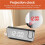 LED Digital Projection Alarm Clock Electronic Alarm Clock with Projection  Projector Bedroom Bedside Clock Black 3