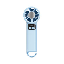 (blue) CXINLky USB Handventilator Halbleiter Kühlung Eispack 5-Gang Turbine stark für Outdoor