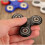 (Green)Fidget Spinner Toys Plastic Alloy Material Solid Color Decompression Rotate 3