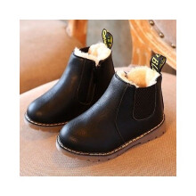 (Black(Winter),EUR 26=Foot Length15.9cm)Winter Children Kids Boots Snow Baby Shoes Toddler Boys Girls Children Boots