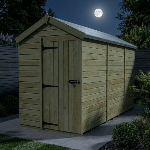 5 x 11 Apex Shed Tanalised (Single Door, No Windows) 2