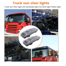 2 StüCke Lastwagen Sonnenblende Licht LED Sonnenschutz Licht Auto Dach Licht Gelbes Licht für Lastwagen R/P420