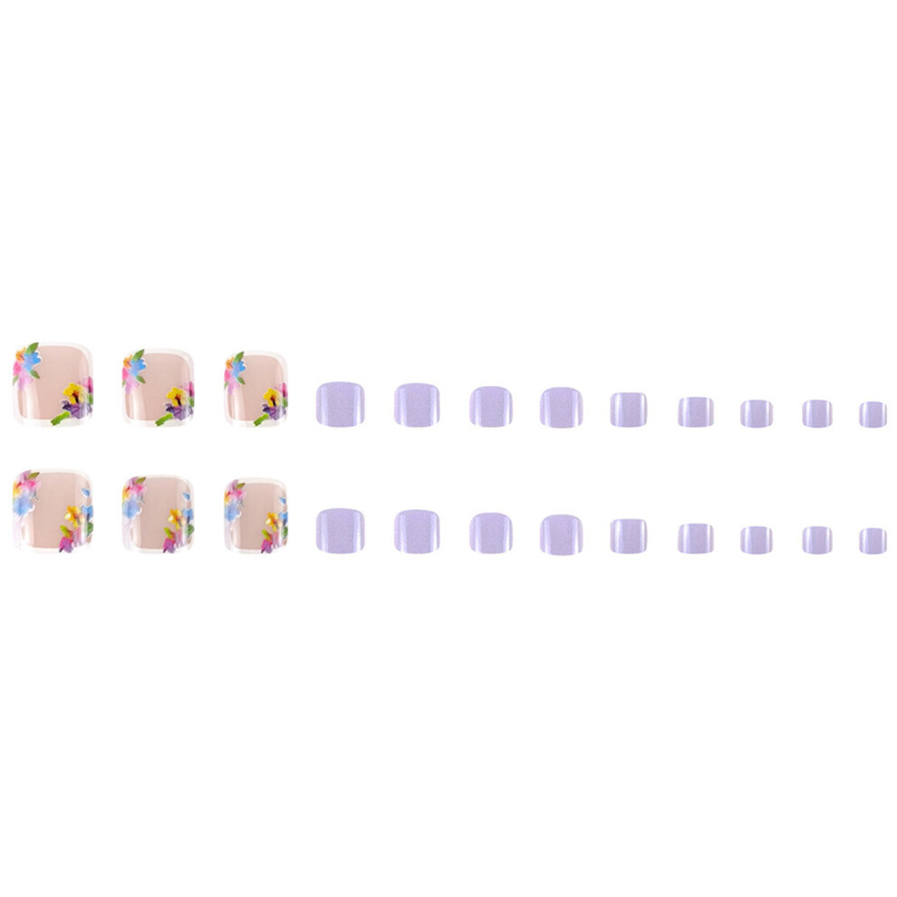 Dachuang Beauty Glossy Nude&Mauve Fake Nails For Dress Matching