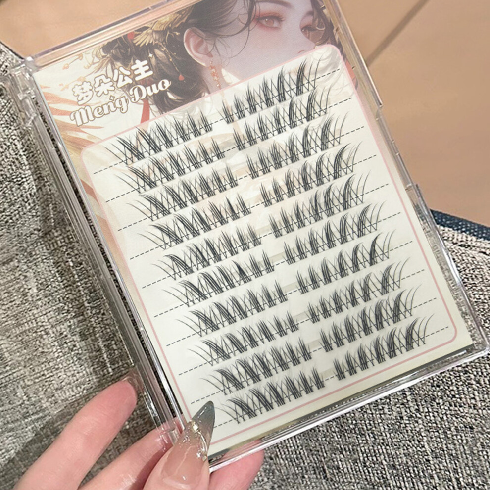 Dcph-Clothing 8-13Mm Manga Eyelash Clusters, C Curl, Natural Look