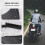 5-7 Inch Motorcycle Headlight Windshield Wind Deflector Windscreen Universal for 7