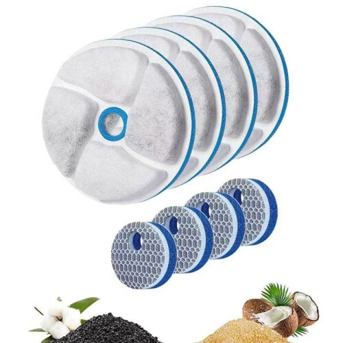Pet Water Fountain Filter Replacement with Round Sponge (5-Pack) - Keep Your Pet Hydrated 1