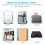 Lock LCD Display  Lock USB Rechargeable Temporary Timer Padlock Travel Electronic Timer Black 10