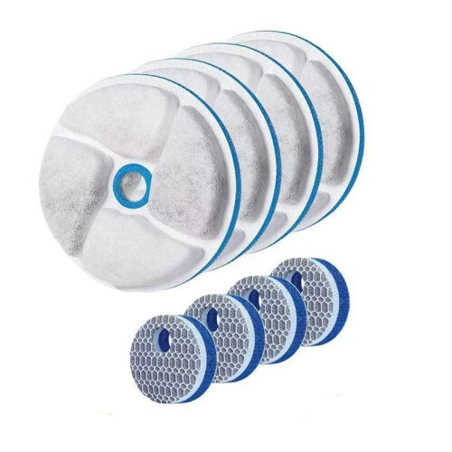 Pet Water Fountain Filter Replacement with Round Sponge (5-Pack) - Keep Your Pet Hydrated