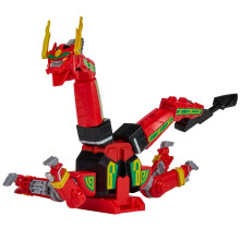 Power Rangers Red Dragon Thunderzord Action Figure – Mighty Morphin Zord Toy with Dragon & Warrior Modes, Converts to Thunder Megazord Torso & Cockp