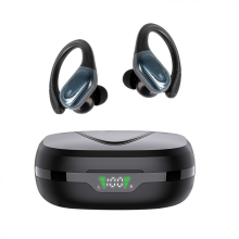 Cluasáin Gan Sreang Bluetooth 5.3 atá Frith-Allas agus Micreafón, Cluasáin Steirió In-Chluas le haghaidh Spóirt agus Glaonna