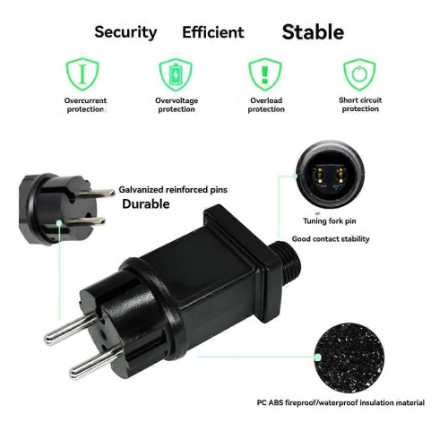 Προσαρμογέας τροφοδοτικού LED 4.5V 4.5W, αδιάβροχος μετασχηματιστής IP44 για χριστ 2