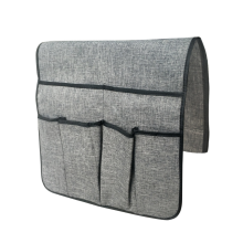 Organisateur de rangement pour accoudoir de canapé, grand format, avec support antidérapant pour télécommande et sac de rangement, 50 x