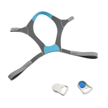 Vervangende hoofdband met clips voor CPAP-masker AirFit F20, verstelbare zachte CPAP-accessoires voor slaapapneu