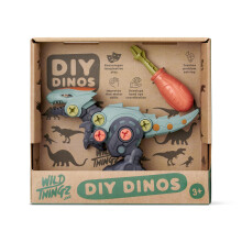 Wild Thingz DIY Dino Brachiosaurus | Build & Take Apart Dinosaur Model with Screwdriver - Educational STEM Toy for Kids Ages 3+ | Interactive Construc