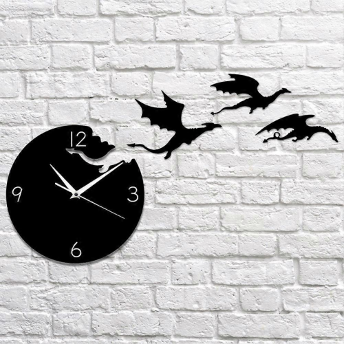 Ακρυλικό Ρολόι Τοίχου Flying Dragon DIY για Παιδικό Δωμάτιο, Αθόρυβη Διακοσμητική 2