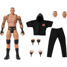 Mattel WWE Ultimate Edition Action Figure & Accessories Set, Randy Orton 6-inch Collectible with Swappable Heads & Hands, 30 Articulation Points, J