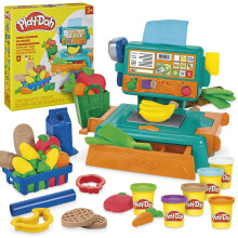 Play-Doh Cash Register Toy, 23 Play Food Accessories, Kids Arts & Crafts Ages 3+