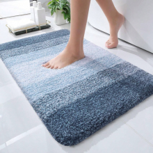 Luxe microvezel badmat 20 x 30 inch, extra zachte, absorberende, antislip badmat met lange haren, machinewasbaar