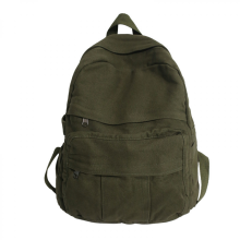 Waschbarer Canvas-Schulrucksack für Damen und Herren, Reiserucksack, Schultasche für Uni, Arbeit und Alltag