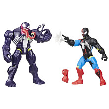 Spider-Man Marvel MixMashers Venom vs. Venomizzato, Action Figure Personalizzabile 2-Pack