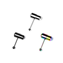 3-delige vibrerende tongpiercing barbells van roestvrij staal, tongpiercing sieradenset voor dames en heren