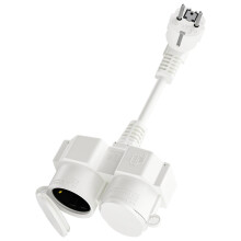 Sreangán Síneadh Leictreach Dúbailte Uiscedhíonach IP44 Lasmuigh 16A 250V le Breiseáin le haghaidh Láithreáin Tógála agus Úsáid Lasmuigh
