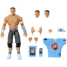 Mattel WWE Ultimate Edition Action Figure & Accessories Set, John Cena 6-inch Collectible with Swappable Heads & Hands, 30 Articulation Points