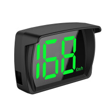 Universele digitale GPS-snelheidsmeter met HD LCD-scherm, snelheidswaarschuwing in km/u, plug-and-play, groot lettertype voor voertuige