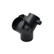 75 mm Y-vormige aansluiting voor de afvoer van de standkachel met regelklep voor dieselluchtverwarmers