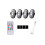 4PCS Ασύρματα Φώτα Στροβοσκόπιου LED με Τηλεχειριστήριο, 8 Χρώματα Φόρτισης USB 1