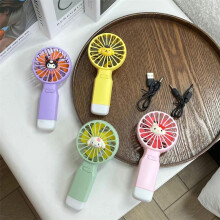 (green, 15.5x7.2) CXINLky Cartoon USB Handventilator Mini leise tragbar für Kinder Reisen Büro