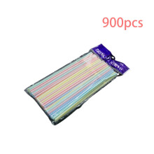 900 stuks plastic rietjes voor feestjes/bars/drankwinkels/thuisgebruik