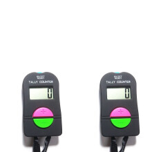 Lot de 2 compteurs électroniques manuels numériques avec cordon pour addition et soustraction