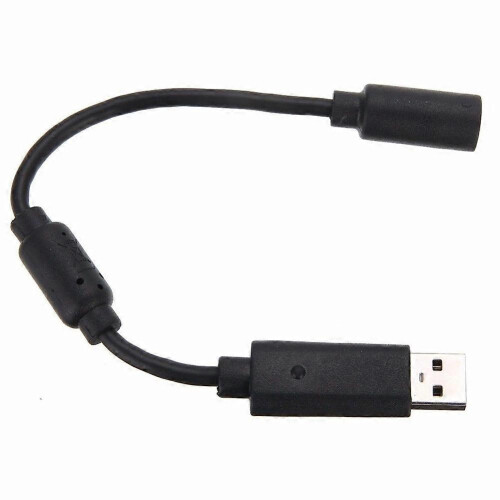 USB Breakaway Extension Cable Cord Adapter Compatible with Xbox 360 Wired Gamepad Controller 2
