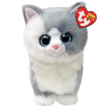 Ty Beanie Babies FURLEY die alte graue Katze - 6"