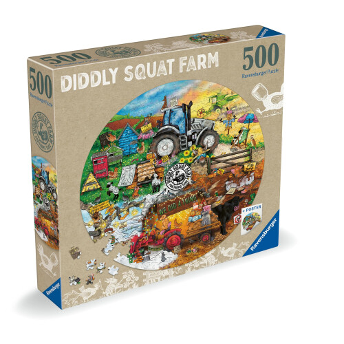 Ravensburger Ravensburger Diddly Squat Farm Circular 500 piece Jigsaw Puzzle
