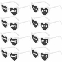 GZTINGI 8Pack Prom 2026 Glasses, Leavers 26 Class of 2026 Sunglasses, Heart Shaped Prom Party Favours, Graduation Gifts Photo Props for High School Co