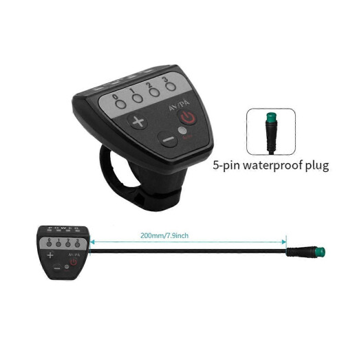Electric Bicycle 36V 48V LED G20 Meter Control Panel Display with 5 Pin Waterproof Plug Connector for Ebike 1
