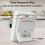 Digital Dual Kitchen Timer with 3 Channels, Count Up and Down Cooking Timer, Large Display, Loud Alarm 2