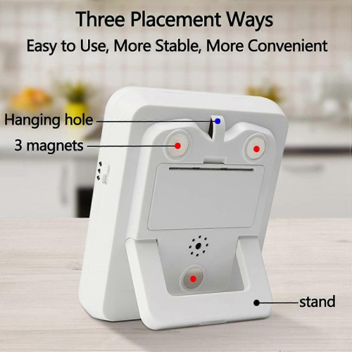 Digital Dual Kitchen Timer with 3 Channels, Count Up and Down Cooking Timer, Large Display, Loud Alarm 1