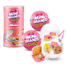 Mini Brands Mini Create Kawaii Kitchen Capsule Series 1 (2 PACK) by ZURU – Includes Accessories to Assemble 10 Collectible Kawaii Foods, Suitable fo