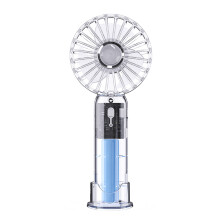 (White, 170*72*40mm) CXINLky Mini USB Ventilator transparent wiederaufladbar tragbar Handventilator Outdoor