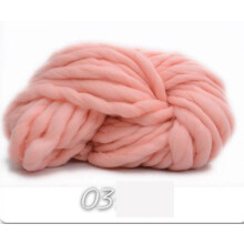 (LightPink)Knitting Yarn Diy Chunky Yarn Shawl Scarf Making Multi Color Hand Weaving Gift